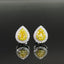 14K GOLD 0.52 CT NATURAL COLOR DIAMOND EARRINGS
