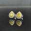14K GOLD 0.52 CT NATURAL COLOR DIAMOND EARRINGS