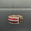 14K GOLD 0.86 CTW NATURAL RUBY & DIAMOND RING