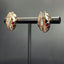 14K GOLD 0.7 CTW NATURAL RUBY & DIAMOND & SNAKE EARRINGS