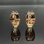 14K GOLD 0.7 CTW NATURAL RUBY & DIAMOND & SNAKE EARRINGS