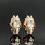 14K GOLD 0.7 CTW NATURAL RUBY & DIAMOND & SNAKE EARRINGS