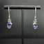 14K GOLD 2.85 CTW NATURAL TANZANITE & DIAMOND EARRINGS