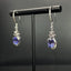 14K GOLD 2.85 CTW NATURAL TANZANITE & DIAMOND EARRINGS