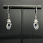 14K GOLD 2.85 CTW NATURAL TANZANITE & DIAMOND EARRINGS