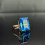 14K GOLD 15.73 CTW NATURAL TOPAZ & DIAMOND RING