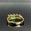 14K GOLD 0.78 CTW VIVID GREEN NATURAL EMERALD & DIAMOND RING