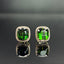 14K GOLD 5 CT NATURAL TOURMALINE & DIAMOND EARRINGS