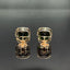 14K GOLD 5 CT NATURAL TOURMALINE & DIAMOND EARRINGS