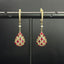 14K GOLD 2.42 CTW NATURAL RUBY & DIAMOND EARRINGS