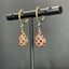 14K GOLD 2.42 CTW NATURAL RUBY & DIAMOND EARRINGS