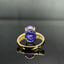 14K GOLD 9.92 CT NATURAL TANZANITE RING