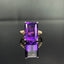 14K GOLD 8.00 CTW NATURAL AMETHYST & DIAMOND RING