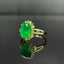 14K GOLD 3.15 CTW NATURAL EMERALD & DIAMOND RING