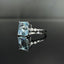 14K GOLD 3.80 CTW NATURAL AQUAMARINE & DIAMOND RING