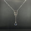 14K GOLD 1.1 CTW NATURAL SAPPHIRE & DIAMOND NECKLACE