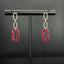 14K GOLD 2.70 CTW NATURAL RUBY & DIAMOND EARRINGS