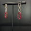 14K GOLD 2.70 CTW NATURAL RUBY & DIAMOND EARRINGS