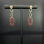 14K GOLD 2.70 CTW NATURAL RUBY & DIAMOND EARRINGS