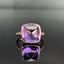 14K GOLD 10.1 CT NATURAL AMETHYST RING
