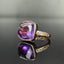 14K GOLD 10.1 CT NATURAL AMETHYST RING