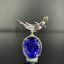 14K GOLD 39.87 CTW NATURAL TANZANITE & DIAMOND PENDANT( WITHOUT CHAIN )