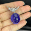 14K GOLD 39.87 CTW NATURAL TANZANITE & DIAMOND PENDANT( WITHOUT CHAIN )