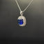 14K GOLD 2.64 CTW NATURAL SAPPHIRE & DIAMOND PENDANT( WITHOUT CHAIN )