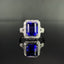 14K GOLD 4.42 CTW NATURAL TANZANITE & DIAMOND RING