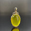 14K GOLD 23.80 CTW NATURAL PREHNITE & DIAMOND PENDANT( WITHOUT CHAIN )