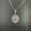 14K GOLD 0.46 CTW NATURAL PINK DIAMOND & DIAMOND PENDANT( WITHOUT CHAIN )