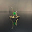 14K GOLD 0.45 CT VIVID GREEN NATURAL EMERALD RING