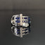 14K GOLD 2.02 CTW VIVID BLUE NATURAL SAPPHIRE & DIAMOND RING