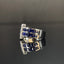 14K GOLD 2.02 CTW VIVID BLUE NATURAL SAPPHIRE & DIAMOND RING