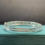 14K GOLD 4.03 CTW NATURAL EMERALD & DIAMOND BANGLE