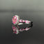 14K GOLD 1.05 CTW NATURAL PADPARADSCHA SAPPHIRE & DIAMOND RING