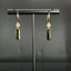 14K GOLD 4.18 CTW NATURAL TOURMALINE & DIAMOND EARRINGS