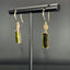 14K GOLD 4.18 CTW NATURAL TOURMALINE & DIAMOND EARRINGS