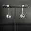 14K GOLD 2.68 CTW NATURAL SAPPHIRE & DIAMOND EARRINGS