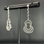 14K GOLD 0.62 CT NATURAL H DIAMOND EARRINGS