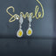 14K GOLD 0.62 CTW NATURAL YELLOW DIAMOND & DIAMOND EARRINGS