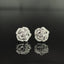 14K GOLD 0.32 CT NATURAL H DIAMOND & FLOWERS EARRINGS