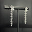 14K GOLD 0.42 CT NATURAL H DIAMOND & FLOWERS EARRINGS