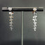 14K GOLD 0.42 CT NATURAL H DIAMOND & FLOWERS EARRINGS