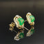 14K GOLD 2.9 CT NATURAL EMERALD & DIAMOND EARRINGS