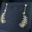 14K GOLD 0.52 CT NATURAL H DIAMOND EARRINGS