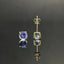 14K GOLD 1.52 CT NATURAL TANZANITE EARRINGS