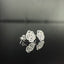 14K GOLD 0.24 CT NATURAL H DIAMOND & FLOWERS EARRINGS