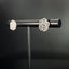 14K GOLD 0.24 CT NATURAL H DIAMOND & FLOWERS EARRINGS