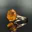 14K GOLD 17.25 CTW NATURAL CITRINE & DIAMOND RING